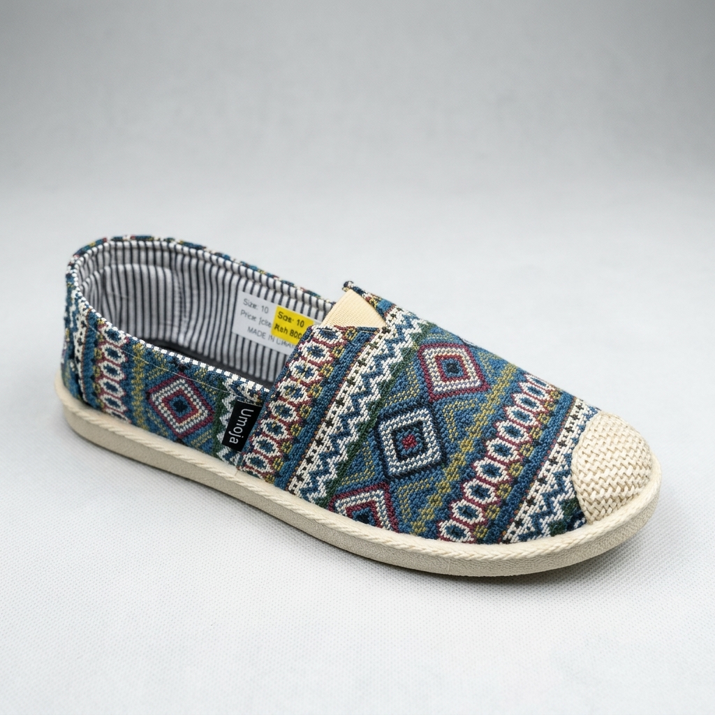 Esparto Ladies Casual Slip-Ons - Tribal Blue