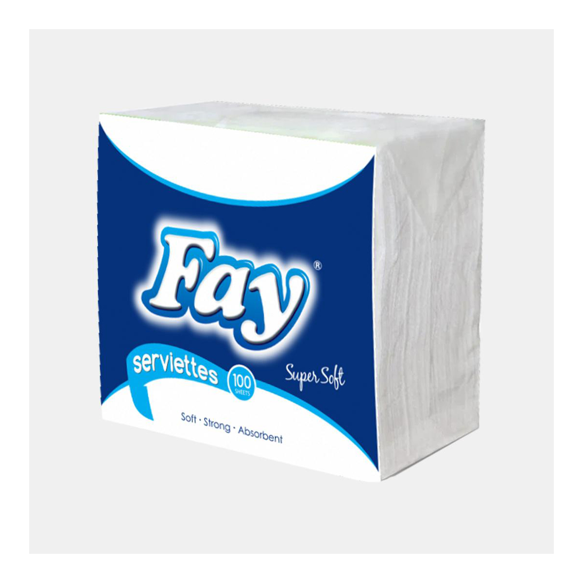 Fay Serviettes White 1 Ply 100 Sheets